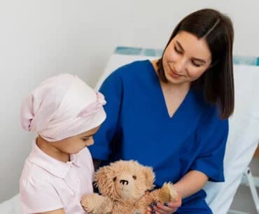 Professional pharmacy team providing patient care